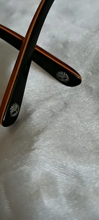 Occhiali da vista Timberland neri e arancioni