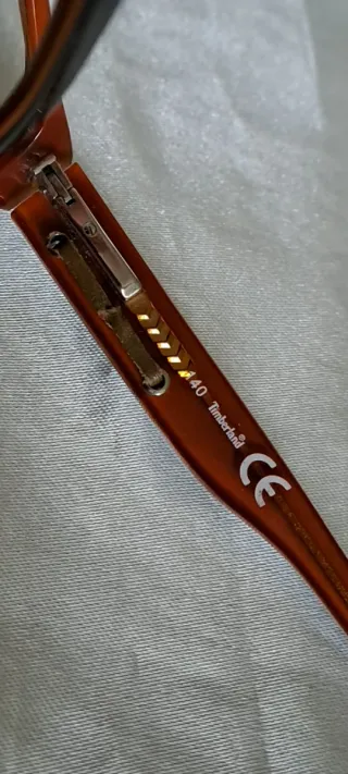 Occhiali da vista Timberland neri e arancioni