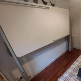 Cama alta abatible de madera