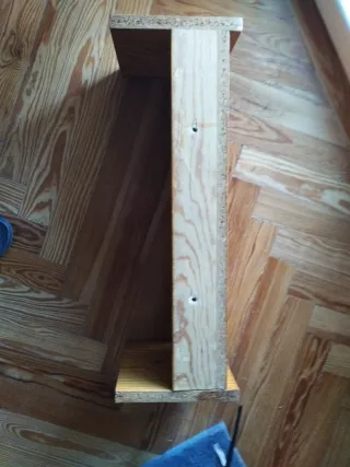 Estante madera pino macizo 60x20x20