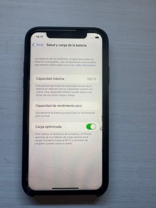 iPhone X blanco 64 GB con batería 100%+ funda