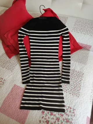 Vestido de punto rayas