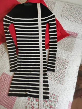 Vestido de punto rayas