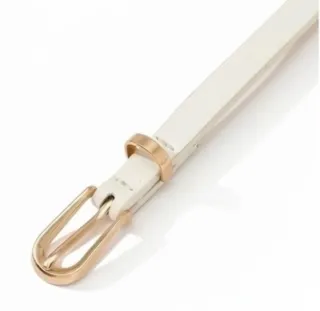 Cinture sottili donna beige e bianco