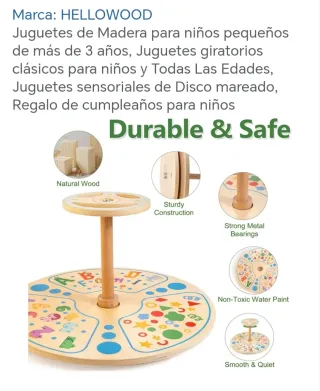 Spinner de madera para bebés