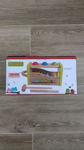 Giocattoli Musicali in Legno 3 in 1: Xilofoni e Martello