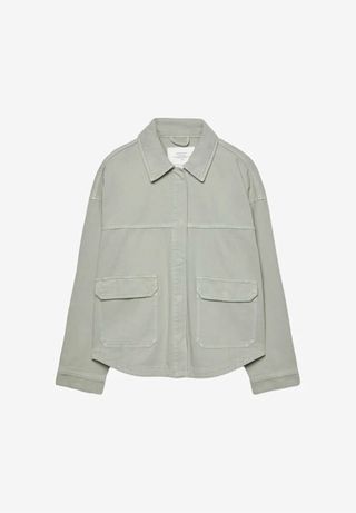 Sobrecamisa Stradivarius olivo Talla XS