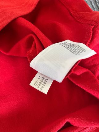 Camiseta Adidas Vintage Roja 2011 Talla XL.