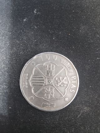 Moneda 100 Pesetas Franco Plata