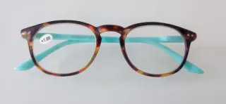 Gafas pasta marrón y azul (+1.00)