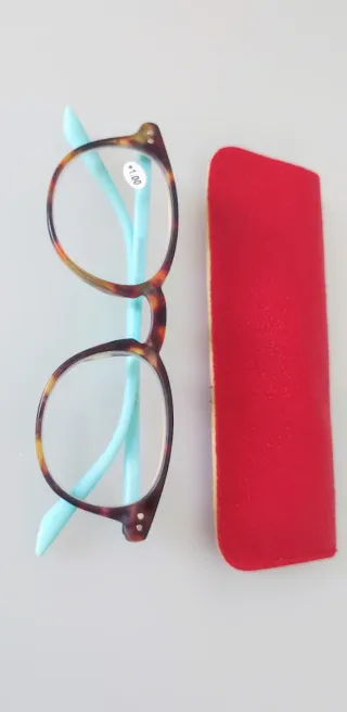 Gafas pasta marrón y azul (+1.00)