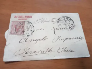 Francobollo e lettera d'epoca