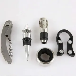 Set Cavatappi Apribottiglie Vino con Custodia