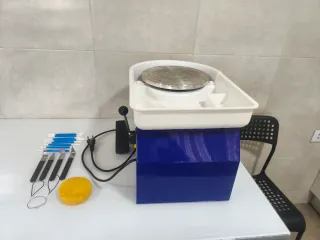 Torno de alfarería VEVOR azul