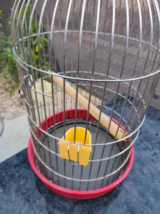 Jaula para loro metálica con base