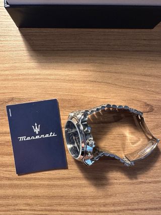 Reloj Maserati Cronógrafo Agujas Doradas