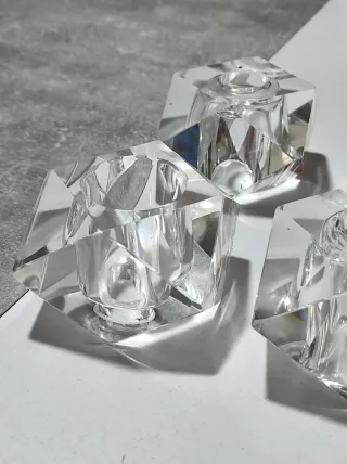 6 Tulipas lampara halógenas Rombos Cristal