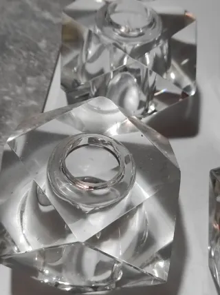 6 Tulipas lampara halógenas Rombos Cristal