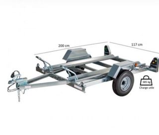 Alquilo remolque de motos. Es de dos