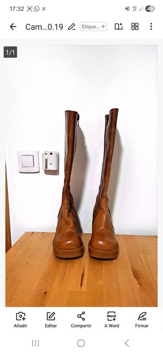 Botas Mustang Piel Marrón Talla 36