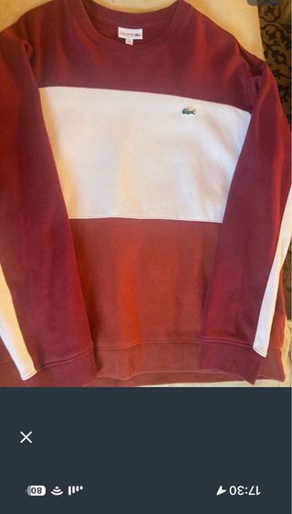 Sudadera Lacoste bicolor Talla XXXL