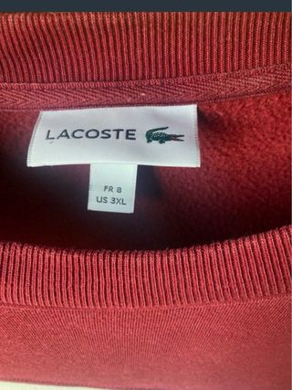 Sudadera Lacoste bicolor Talla XXXL