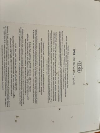 iPad 6ª Gen 32GB WiFi Plata