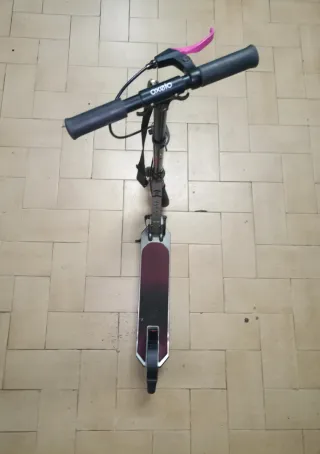 Patinete Plegable Negro y Rosa