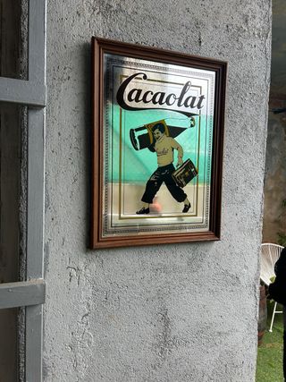 Cuadro Cacaolat Marco Madera