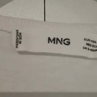 Camiseta Mango Blanca Talla XS