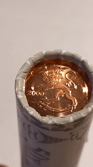 Monedas de 1 y 2 céntimos de Finlandia