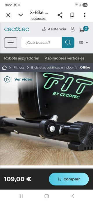 Bicicleta estática Cecotec X-Bike