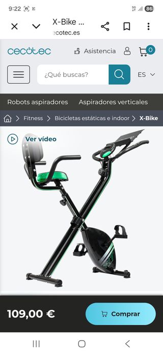 Bicicleta estática Cecotec X-Bike