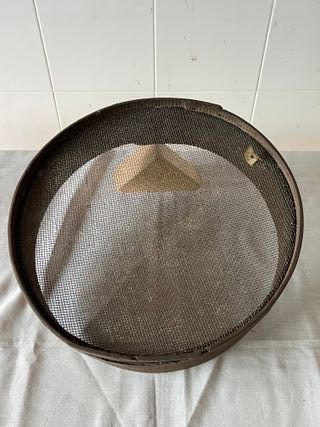 Criba o cedazo rural antiguo