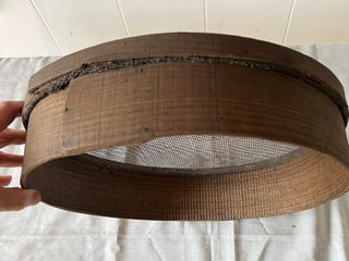 Criba o cedazo rural antiguo