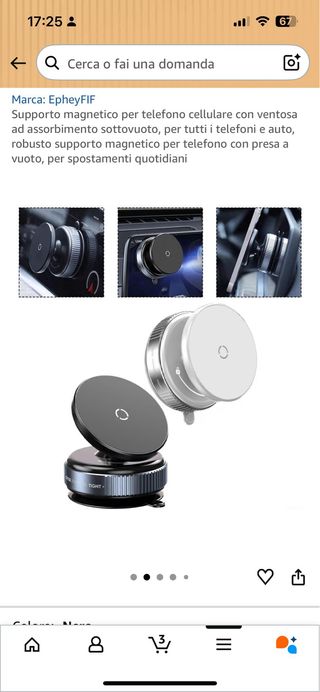 Supporto magnetico per auto K009