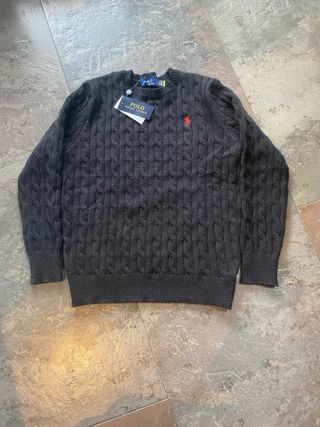 Jersey Polo Ralph Lauren Negro Trenzado