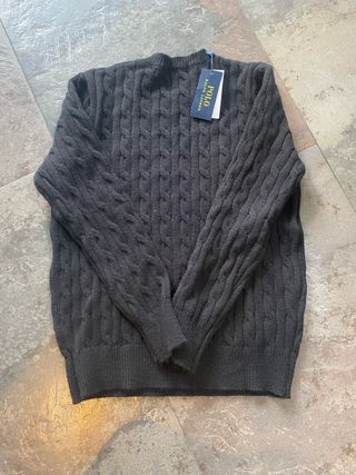 Jersey Polo Ralph Lauren Negro Trenzado