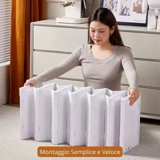 Scarpiera Salvaspazio Componibile Con 6 Ripiani