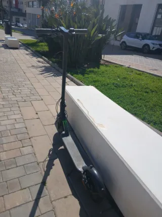 Patineta eléctrica gris