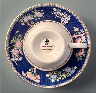 Set 6 Tazze Tè Wedgwood Blue Siam Bone China