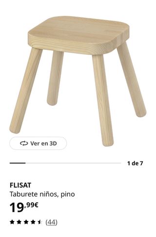 Mesa infantil y 2 taburetes IKEA