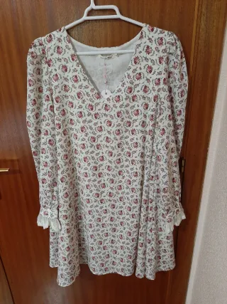 Vestido midi estampado floral