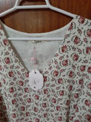 Vestido midi estampado floral