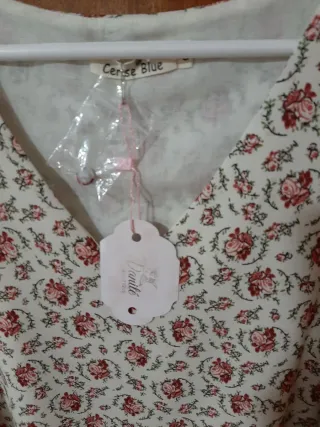 Vestido midi estampado floral