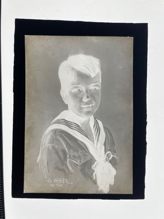 5 Placas Negativas Cristal 9x12cm Antiguas