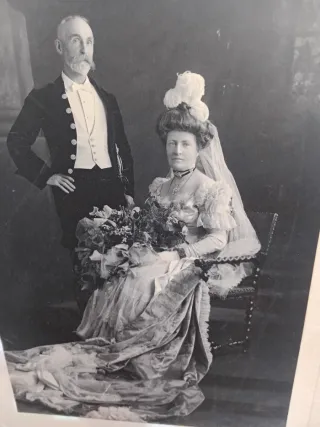 Foto antigua de boda