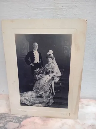 Foto antigua de boda