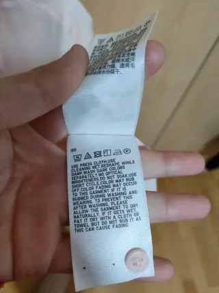 NUEVA Camisa No Arruga Uniqlo Rosa Talla M