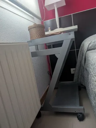 Mesa escritorio cristal y metal